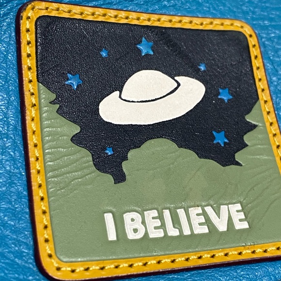 Rare Coach Space Rexy Astronaut Nasa Rocket UFO Backpack Leather HTF Jetpack - Picture 14 of 14